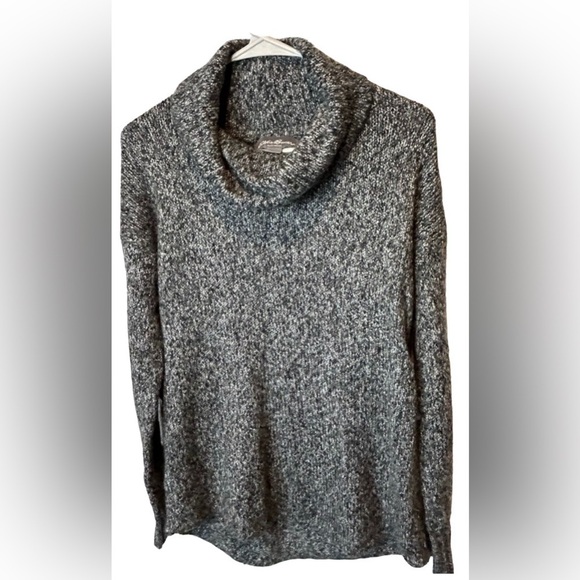 Eddie Bauer Other - B13.03 Eddie Bauer Sleepwear Cowl Neck Sweater Dark Gray Tweed Loungewear